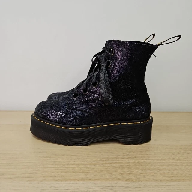 Dr martens molly green sales glitter