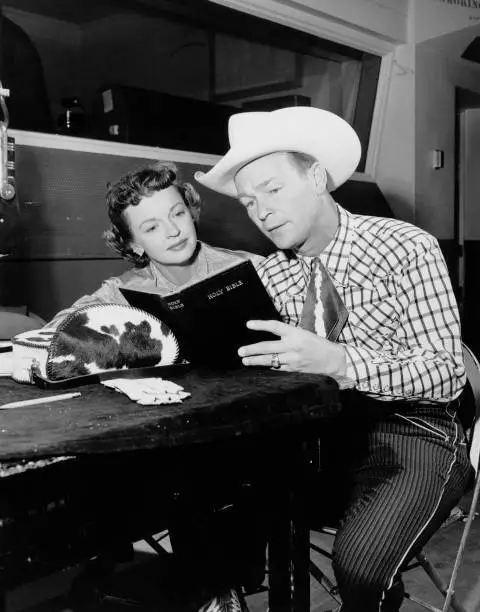 AMERICAN ACTOR AND Singer Roy Rogers And His Wife Actress Dale Evans ...