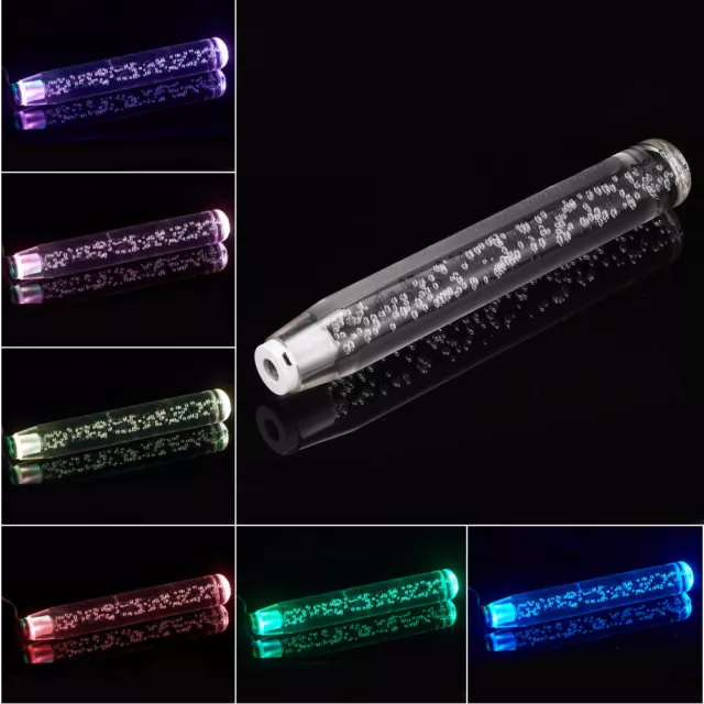 Auto 30CM AT/MT Transparent LED Light RGB Shift Knob Stick Acrylic Gear Shiftet