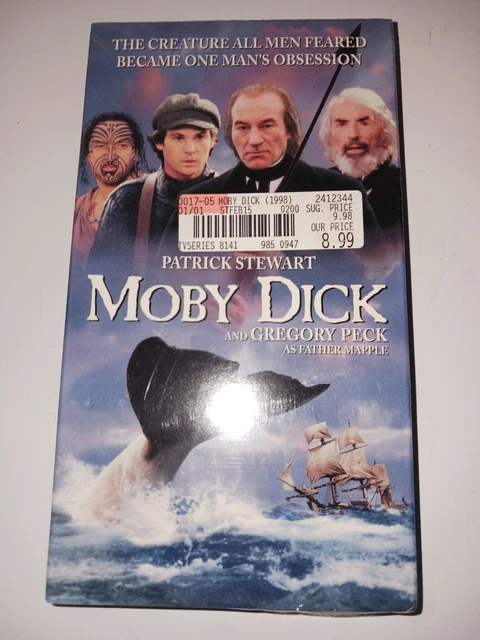 Moby Dick Gregory Peck Patrick Stewart Vhs 1997 Plastic Off Rare