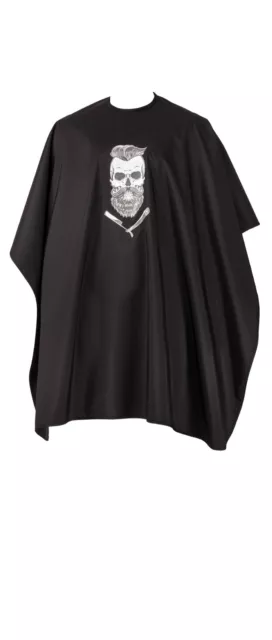 Hair Cutting Barber Cape Gown Skull design by Comair