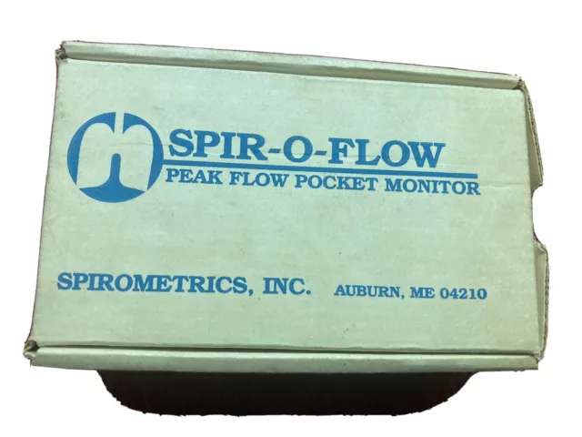 Spirometrics spiro-o-flow peak flow pocket monitor
