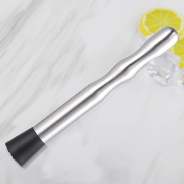 Crushed Ice Muddler in acciaio inox testa plastica mixer cocktail limone muddler Ba