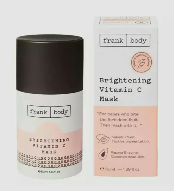 Frank Body Brightening Vitamin C Mask 50 mL NIB