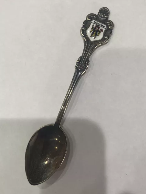 Munchen Germany Souvenir Spoon Silver plate