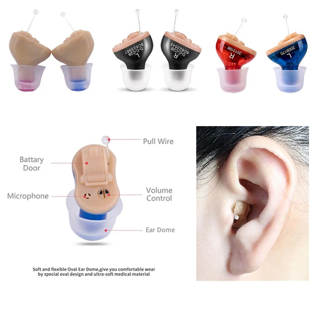 DIGITAL HEARING AID InEar Invisible Sound Voice Amplifier Enhancer