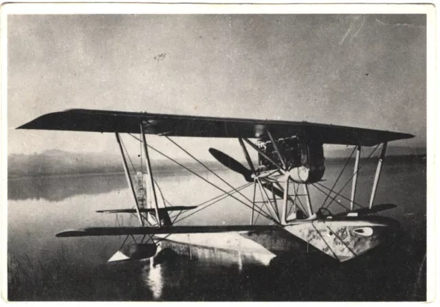 Cartolina fotografica IDROVOLANTE MACCHI M.7 Regia Aeronautica Italiana