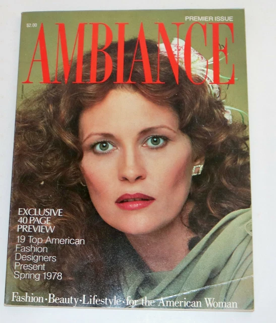 AMBIANCE FASHION MAGAZINE 1978 Premiere issue Faye Dunaway cover £45.35