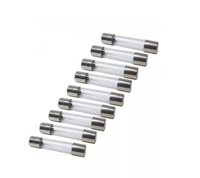 10 Fusibles Rapides Verre 250V 5X20mm 5 X 20 MM 0.2A 0.5A 1A 2A 3A 4A 5A 10A