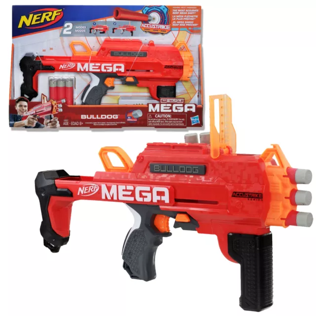 NERF Bulldog N-Strike Foam Blaster Toy Gun Mega Shooter Darts Fun Play Action 3