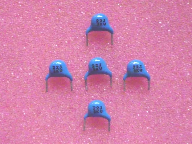 10x 22pF 3KV 22J HF Kerko Keramik Kondensator Ceramic Capacitors 3000V CC45SL3