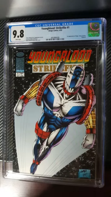 1993 Image Comics YOUNGBLOOD STRIKEFILE #1 CGC 9.8 White Pages Rob Liefeld