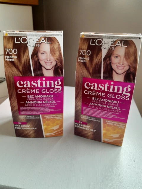 LOREAL PARIS CASTING Creme Gloss 700 Dark Blonde x2 Brand New in sealed ...