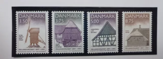 DENMARK 1997 The 100th Anniversary of the Open-air Museum Set 4 Mint Stamps