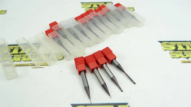 15 Qct Solid Carbide +Tialn Square 2 Flute End Mills 0.5Mm To 1.8Mm