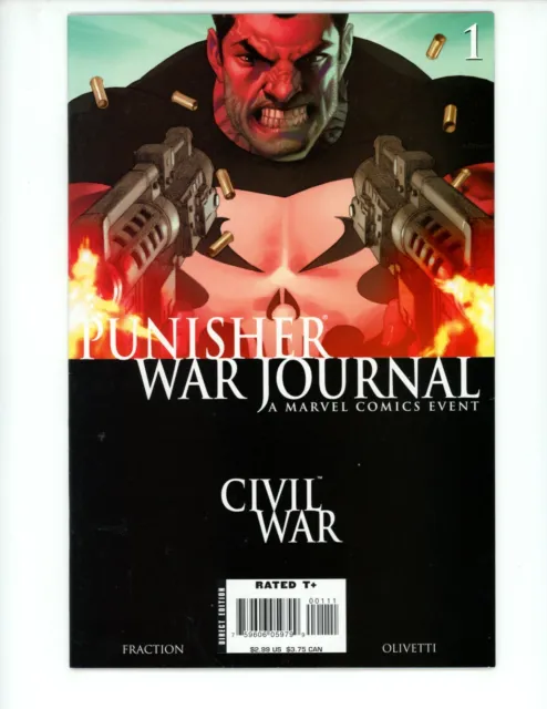 Punisher War Journal #1 2007 VF- 2nd Series Matt Fraction Ariel Olivetti Comics