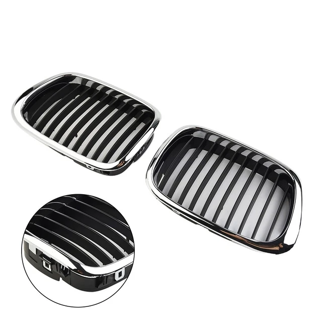 Durable Grille Car Black Replacement Car Center Car Pair Set Pair Set