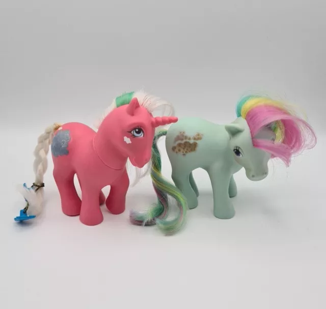 My Little Pony G1 Vintage Magic Message Cloud Dreamer & Sunlight Rain Hasbro 80s