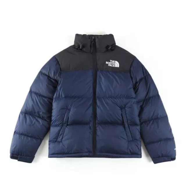 *VINTAGE * Giacca tampone Nuptse 700 blu navy The North Face.