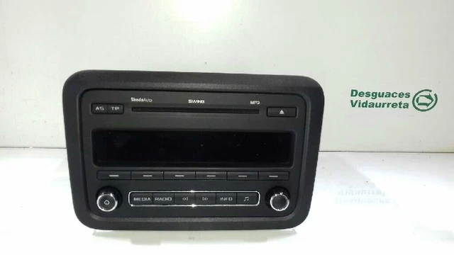 5J0035161D Impianto Audio / Radio Cd / Gro633 / 28317455 / 1527907 Per Skoda Roo