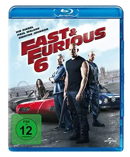 FAST & FURIOUS 6 Blu-ray Disc - Vin Diesel, Paul Walker, Dwayne Johnson