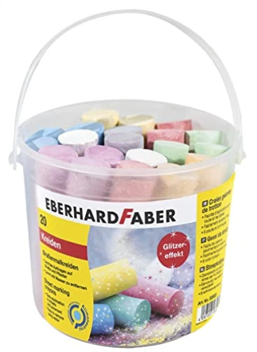 EBERHARD FABER StraBenmalkreide Glitzer farbsortie NEW
