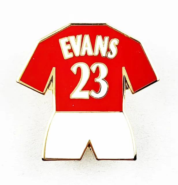Manchester United Football Club EnamelPin Badge Jonny Evans Player Home Kit