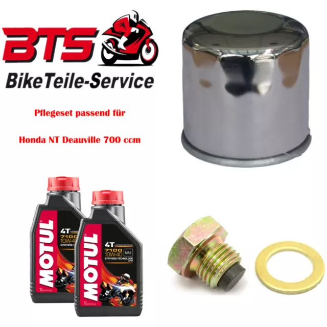 Pflegeset 2L Öl, Filter, Ablassschraube passend für Honda NT Deauville 700 cc 57