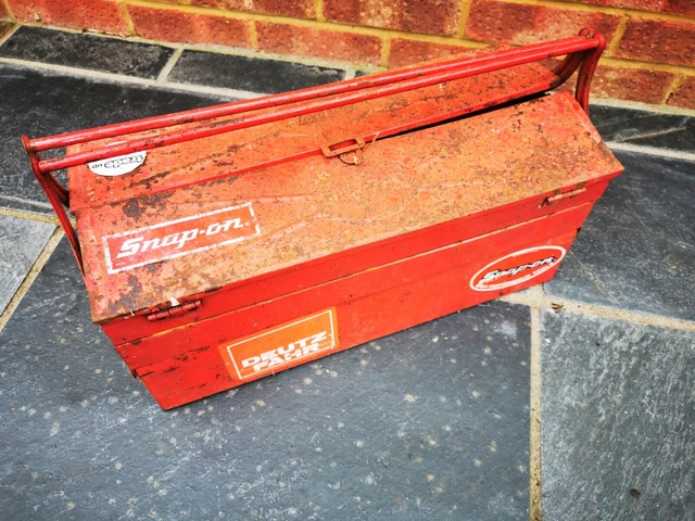 OLD VINTAGE SNAP On, Blue Point Cantilever Tool Box £25.00 - PicClick UK