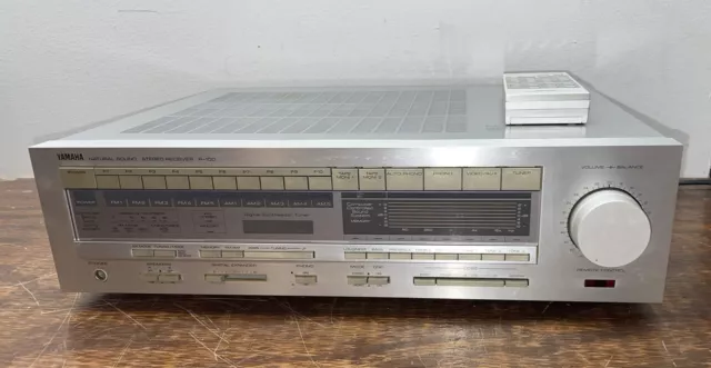 Yamaha R-100 Natural Sound Stereo Receiver & RS-100 Remote - DOA - As Is -REPAIR