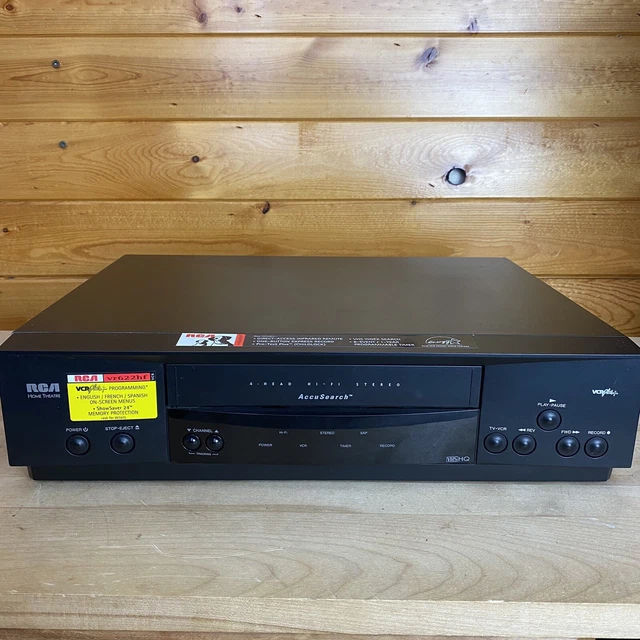 RCA VR622HF VCR 4 Head HiFi VHS Video Cassette Recorder Player TESTED ...