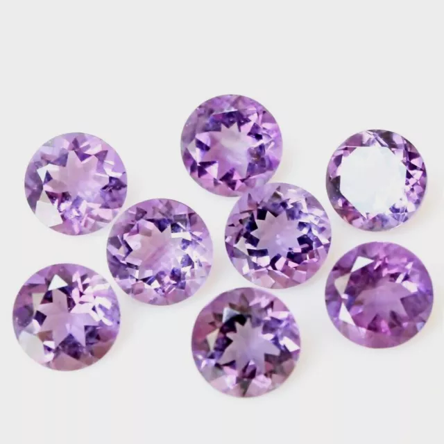 Wholesale Lot 5mm to 10mm Round Facet Natural Amethyst Loose Calibrated Gemstone