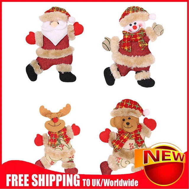 Weihnachtsschmuck Weihnachtsmann Schneemann Elch Baum Anhänger Puppe Hängedeko