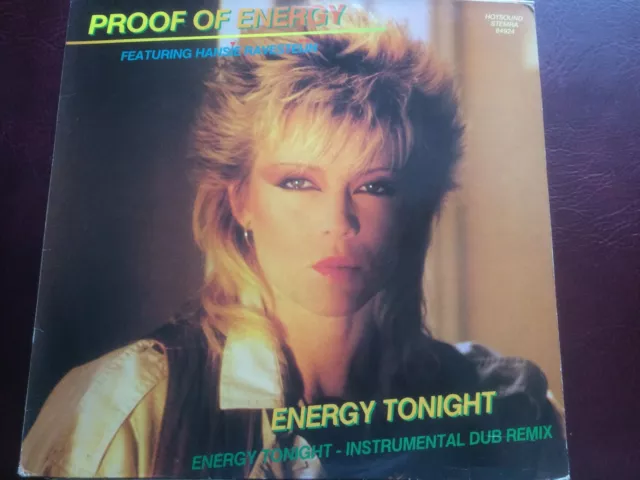 Classic 12" Vinyl Single Proof Of Energy Feat Hansie Ravestein Energy Tonight Ep