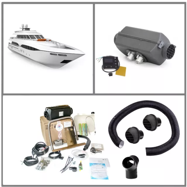 Yacht chauffage à air chauffage auxiliaire kit d'installation bateau 12V marine avec PU27 planaire 44D