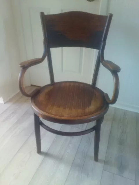 Antique Fischel Bentwood Arm Chair Free UK Delivery