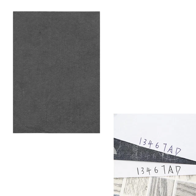 100 Blatt Schwarz A4 Kohlenstoff Zeichnung Transferpapier Holz Kunst Oberflächen