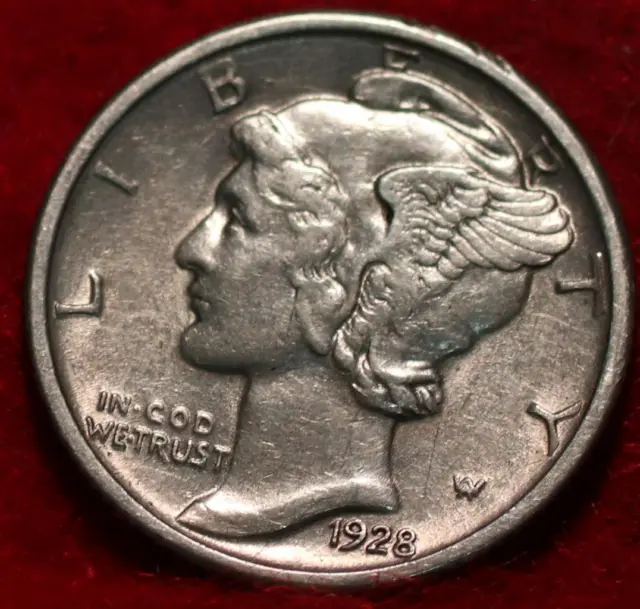 1928 Philadelphia Mint Silver Mercury Dime