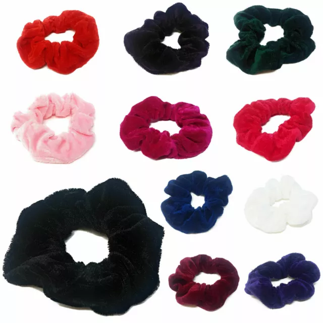 Confezione da 3/6 scrunchies per capelli donna donna ragazza elastico bobbles scricchiolante velluto