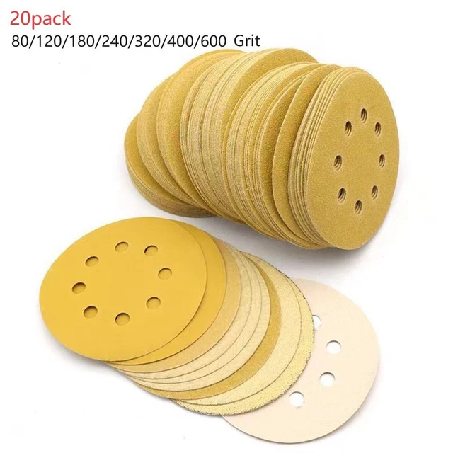 Elettroutensili carta vetrata resistenza all'usura 125 mm 20 confezione da 8 fori