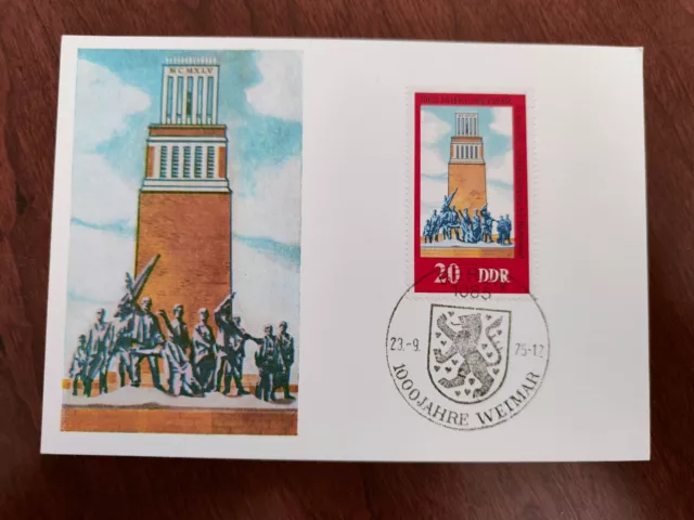 FDC Carte 1ER JOUR 1000 Jahre Weimar 1975