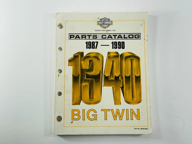 Harley-Davidson 1987-1990 Parts Catalog Big Twin 1340 - 99450-90A