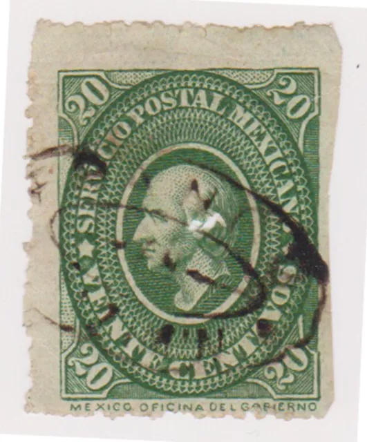 (MCO-35) 1884 Mexico 20c green HILDARGO MNG (space filler)