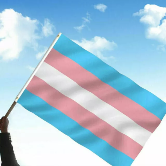 Transgender LARGE Flag 90x150 cm Trans Pride LGBT Lesbian Gay rainbow Mardi Gras 3