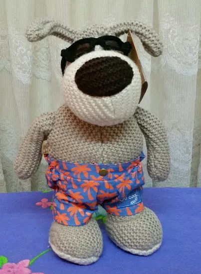 BOOFLE knitted pup ~ So cool !