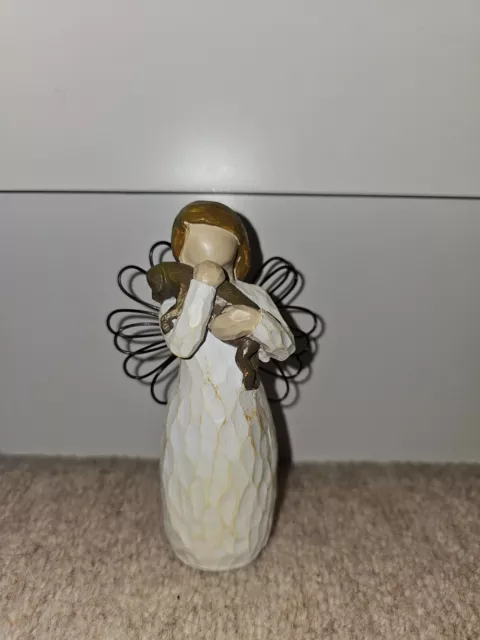 Willow Tree Angel Of Friendship Suzan Lordi Puppy Dog Love Excellent Condition