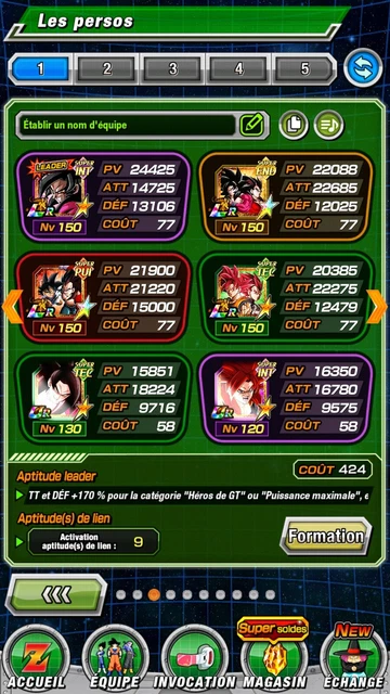 Compte Dokkan Battle Global Android - LR Beast 100%, Gammas 100%, +20 LRs, Compte Neuf Sécurisé
