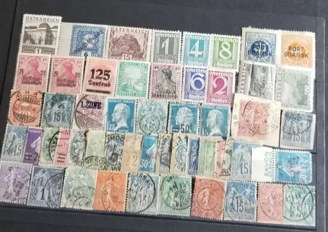 (54) Used German,Austria,Poland,France Stamps(nothing checked)
