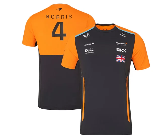 McLaren Set Up T-Shirt Lando Norris 2024 – Offizielles F1 Merchandise, Atmungsaktiv & Leicht