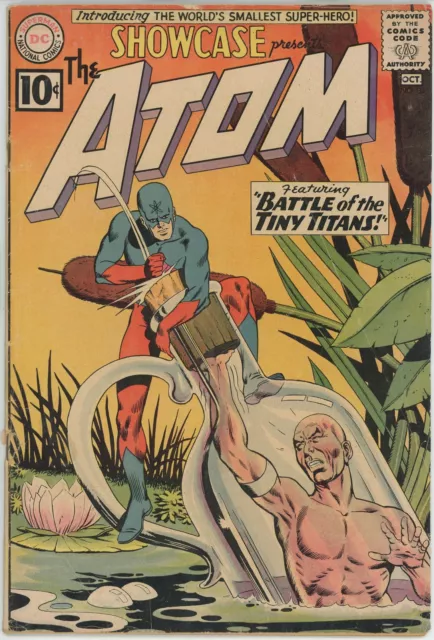 Showcase #34 (1956) - 3.5 VG- *1st Silver Age Appearance Atom*